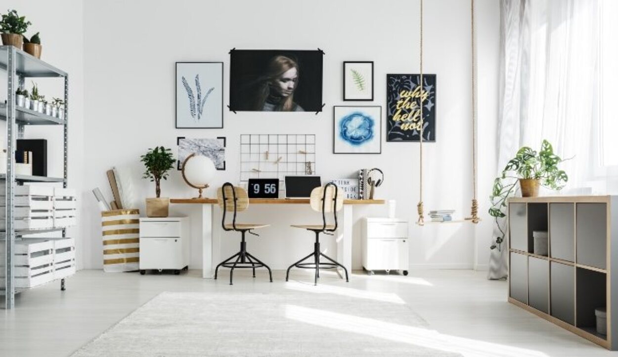 Los colores, la iluminación o los espacios pequeños son factores a tener muy en cuenta antes de hacer una Home-office 