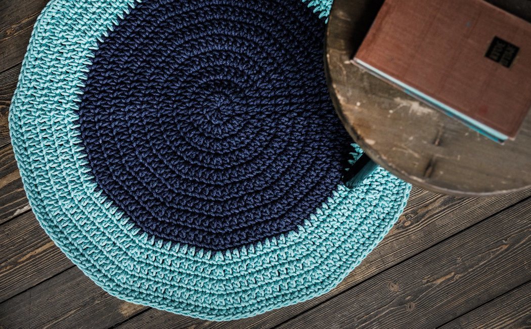 Cómo hacer una alfombra de croché